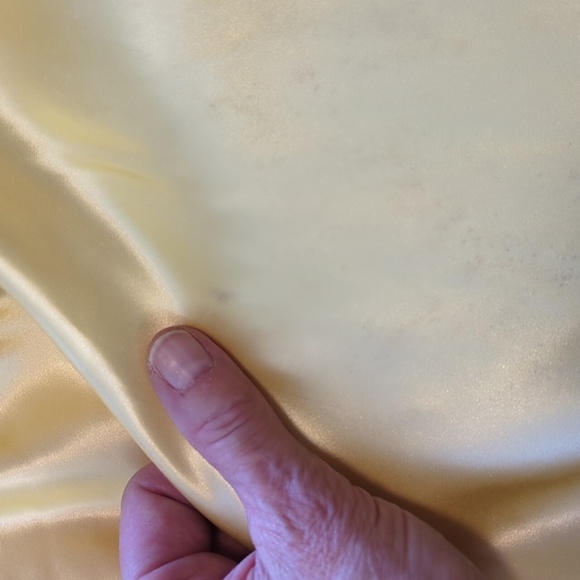 Vintage 1940s Yellow Satin Prom Dress, Very Disney Princess-y! For Kitty Rescue! - Picture 15 of 15